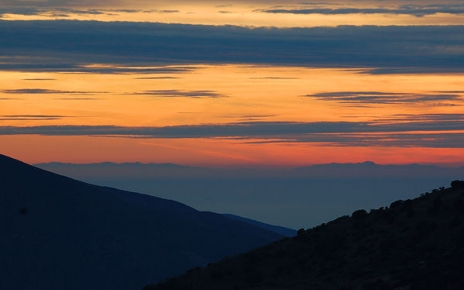 ... y algunas tardes incluso las montañas Rif de Marruecos
